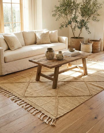 5' 1 x 8' 4 Hand Knotted Moroccan Wool Rug