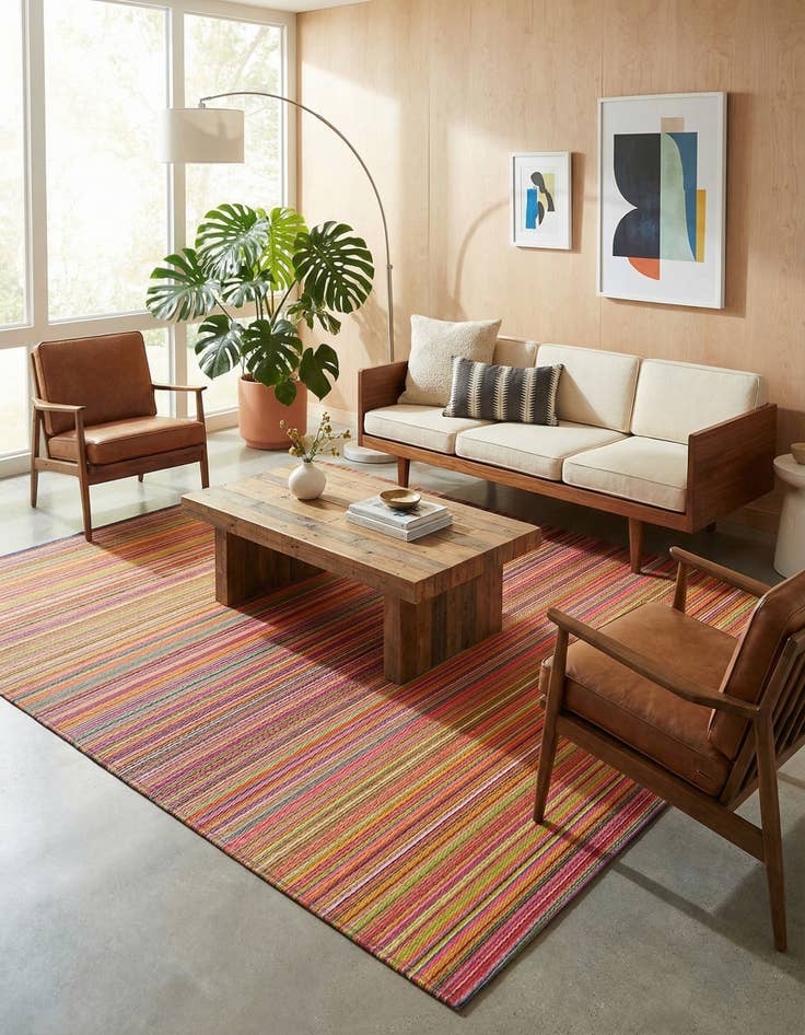 Detail image of  7' 10 x 10'  Washable Vista Breeze Indoor / Outdoor Rug