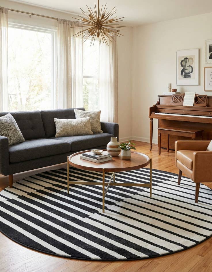 Detail image of 7' 10 x 7' 10 Oslo Round Rug