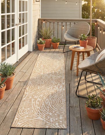 2' x 8' Easy-Clean Modern Indoor / Outdoor Runner Rug