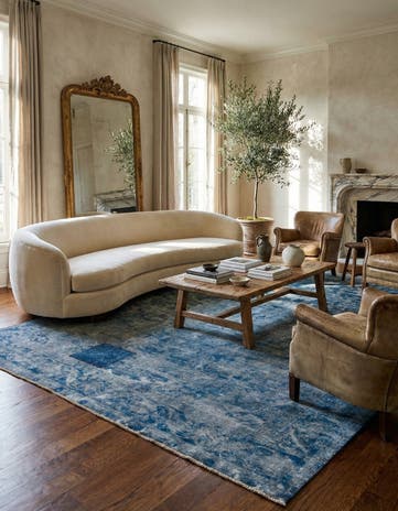 9' 1 x 12' 7 Hand Knotted Ultra Vintage Persian Wool Rug