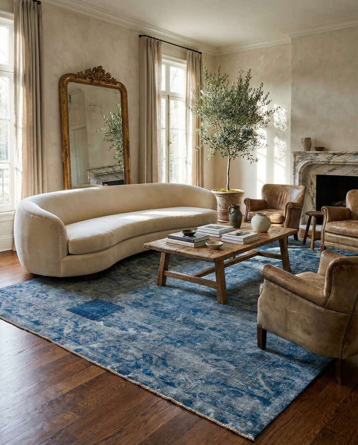 9' 1 x 12' 7 Hand Knotted Ultra Vintage Persian Wool Rug