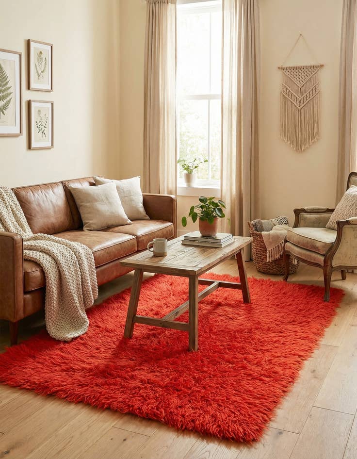 Detail image of  3' x 5'  Hand Knotted Moroccan Wool Rug