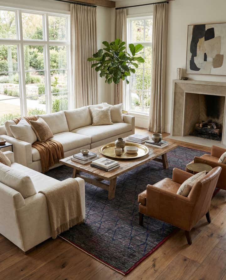 10' 4 x 14' 4 Hand Knotted Moroccan Wool Rug