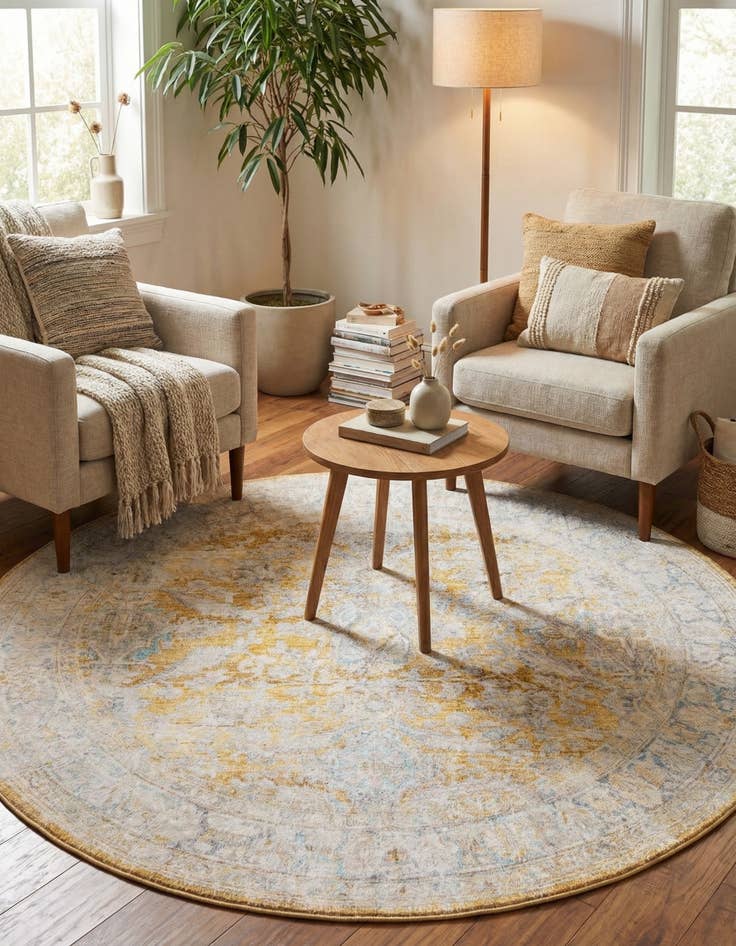 Detail image of  3' 6 x 3' 6 Timeless Round Rug