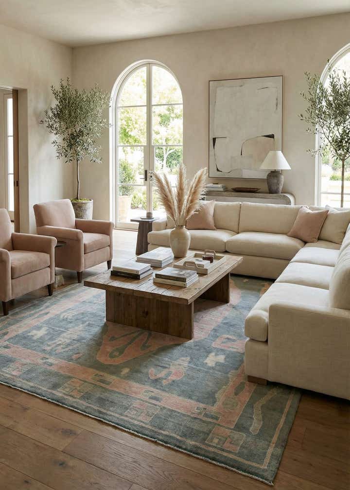 11' 8 x 15' 3 Hand Knotted Moroccan Wool Rug