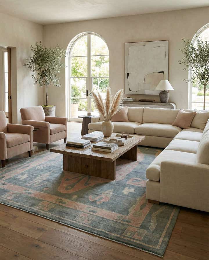 11' 8 x 15' 3 Hand Knotted Moroccan Wool Rug