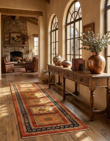 2' 7 x 9' 8 Luribaft Wool Runner Rug
