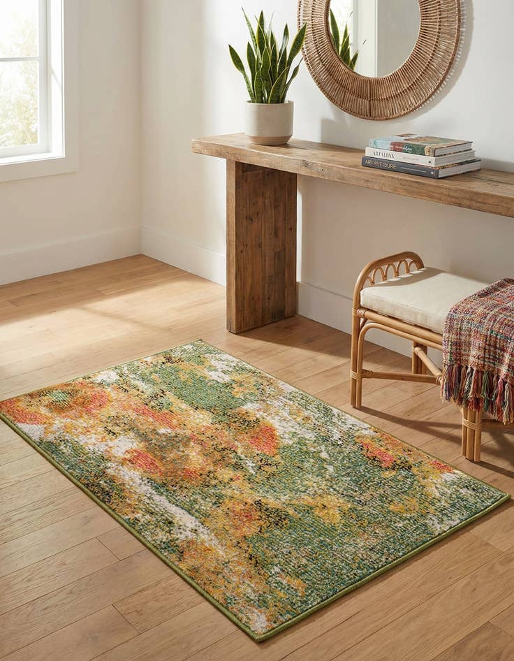 Detail image of 2' x 3'  Washable Haerfest Rug