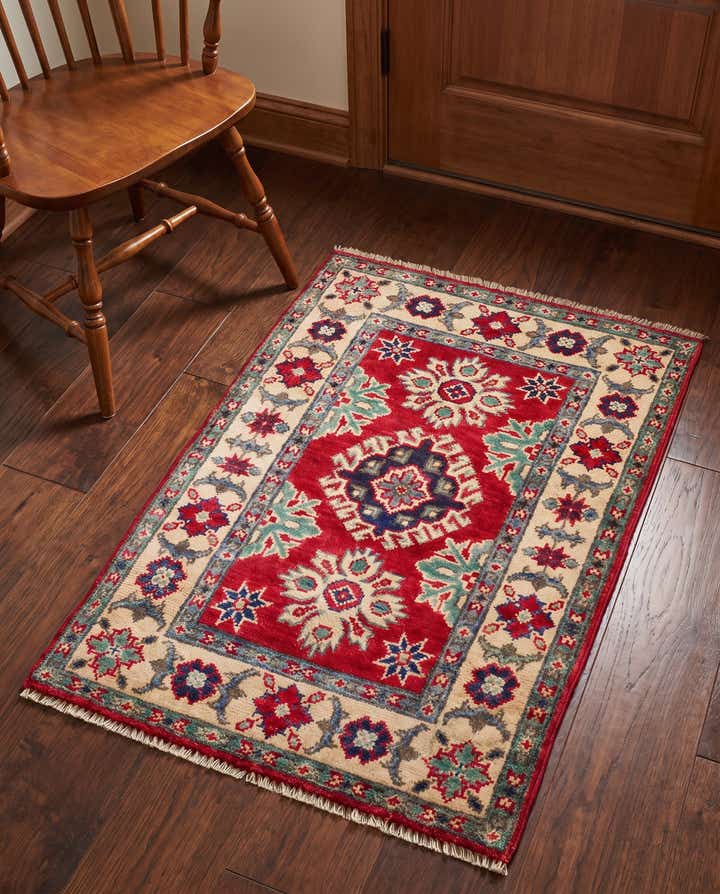 2' x 3' Hand Knotted Kazak Rug