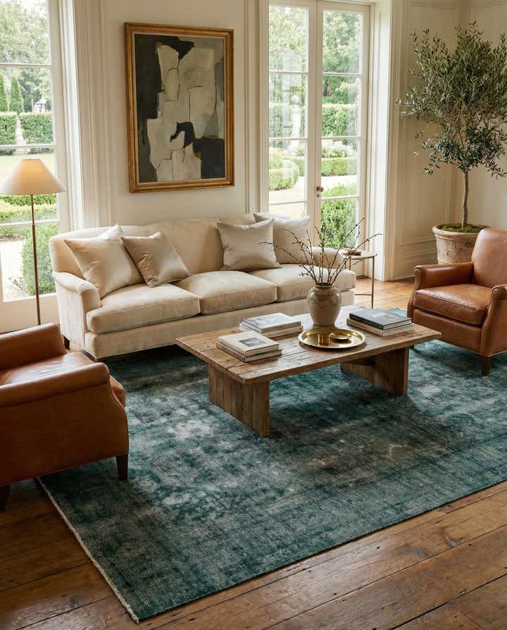 8' x 11' 6 Hand Knotted Ultra Vintage Persian Wool Rug