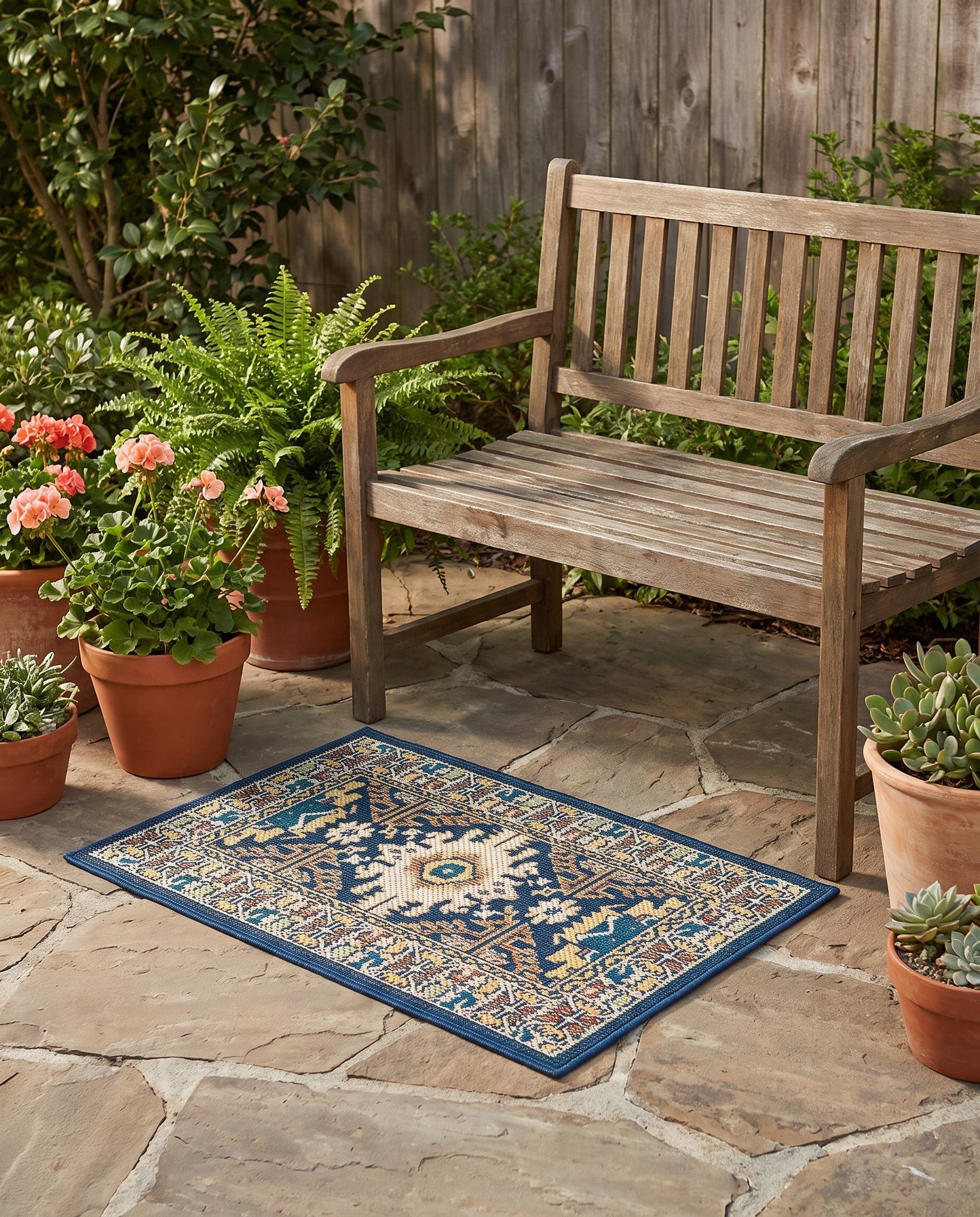 2' x 3' Easy-Clean Baja Indoor / Outdoor Rug
