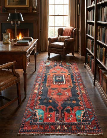 4' 1 x 9' 5 Hamedan Rug