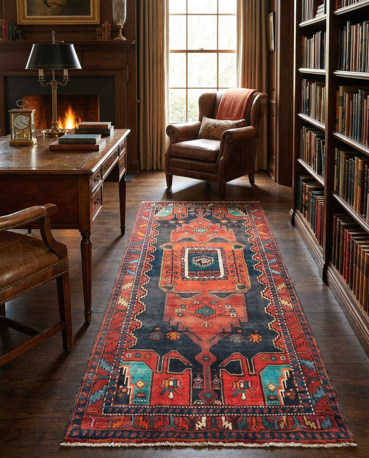 4' 1 x 9' 5 Hamedan Rug