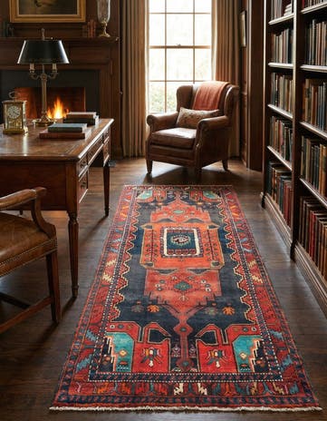 4' 1 x 9' 5 Hamedan Rug
