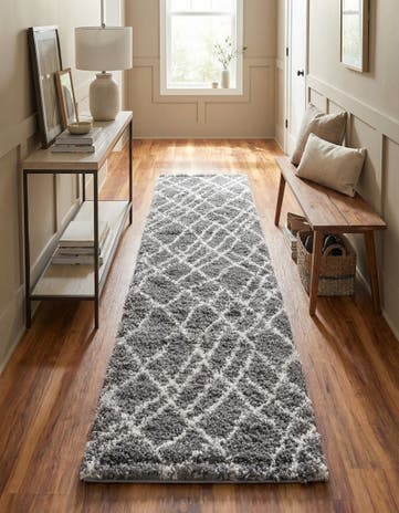 2' 7 x 13' Soft Touch Shag Runner Rug