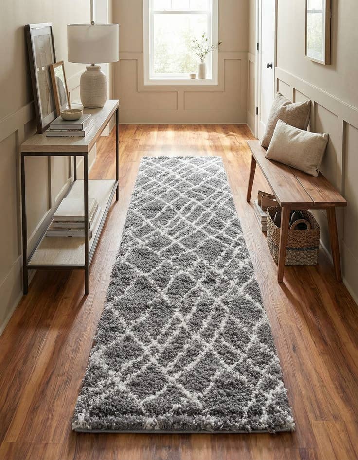 Detail image of  2' 7 x 13' Soft Touch Shag Runner Rug
