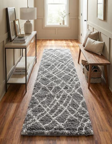2' 7 x 13' Soft Touch Shag Runner Rug