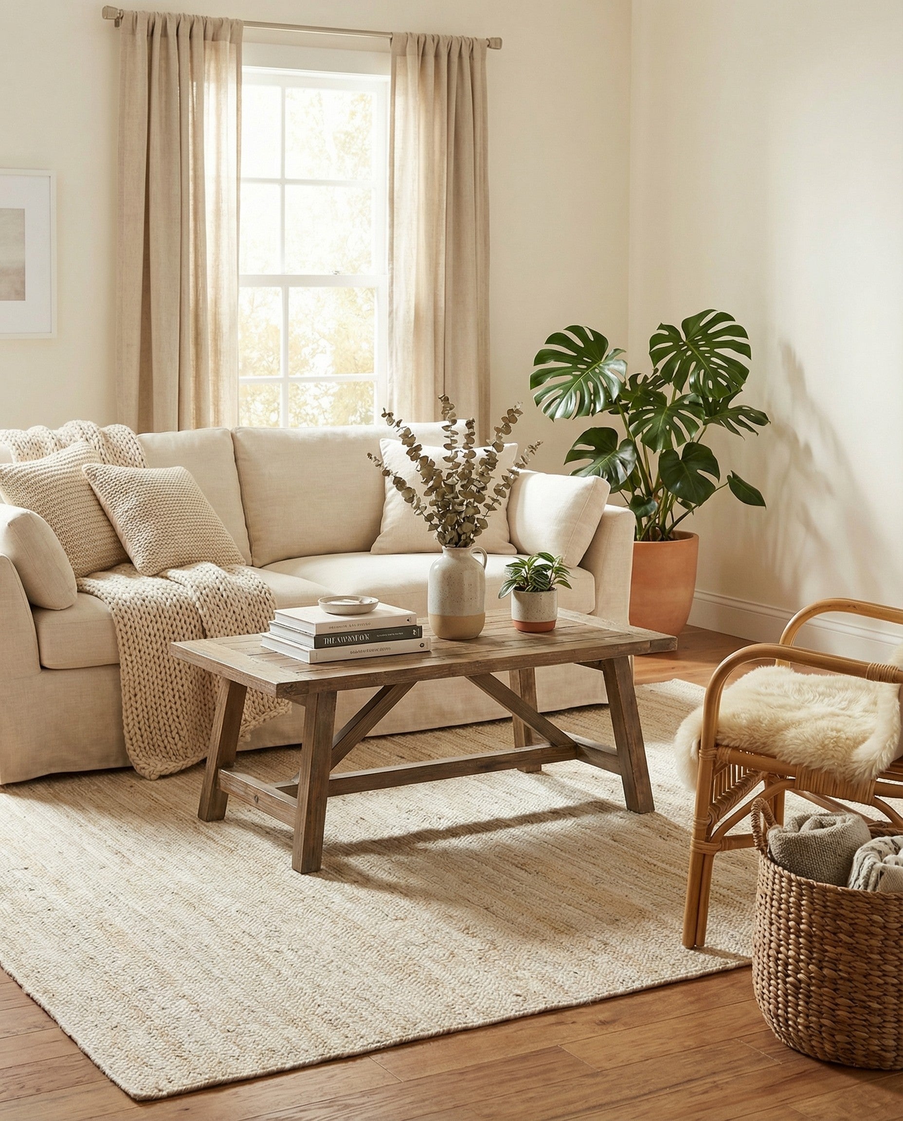 8' x 8'  Hand Braided Jute Square Rug