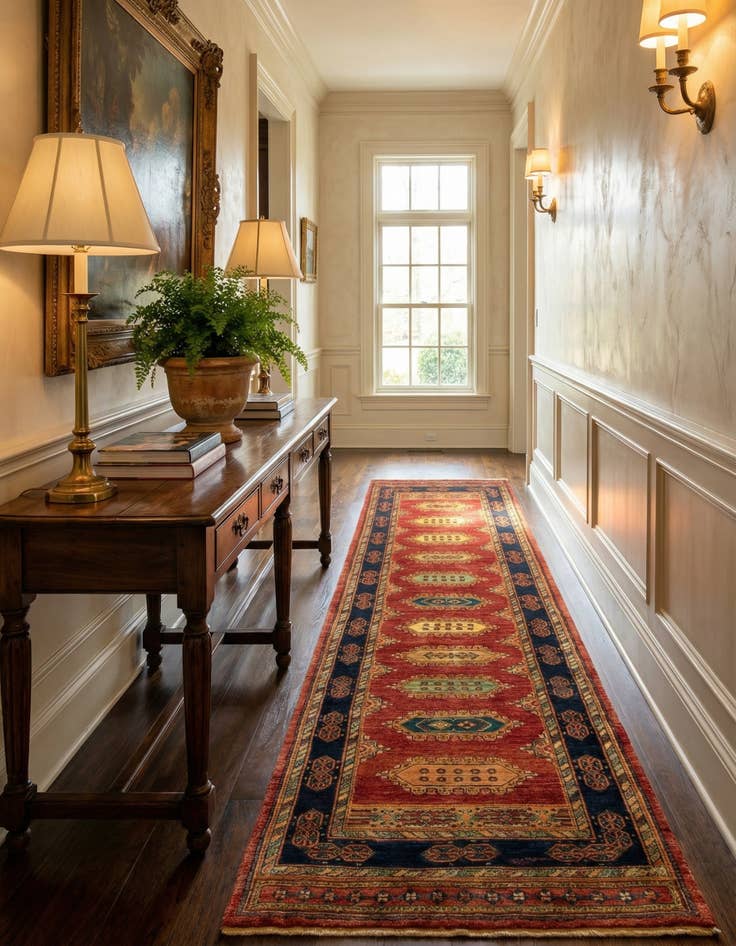 Detail image of 2' 8 x 9' 5 Kashkuli Runner Rug