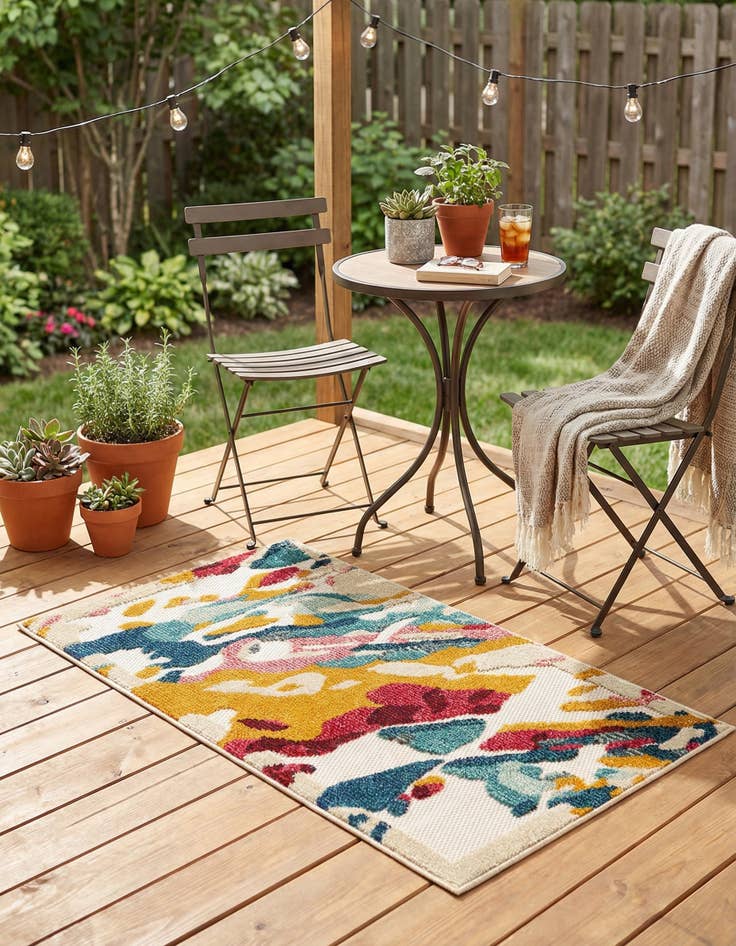 Detail image of 2' x 3'  Washable Casablanca Indoor / Outdoor Rug