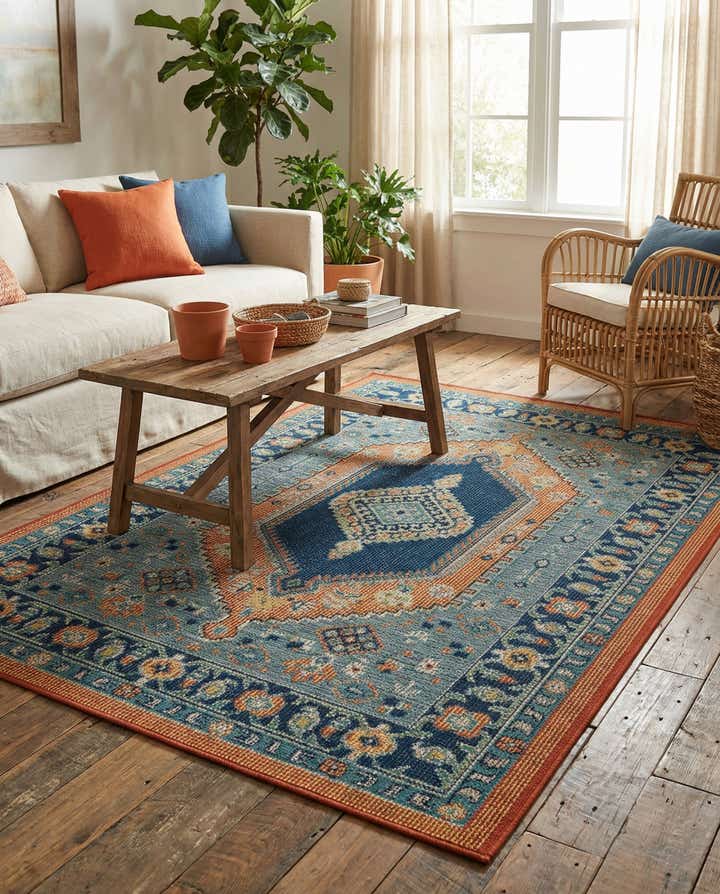 4' x 6' Easy-Clean Baja Indoor / Outdoor Rug