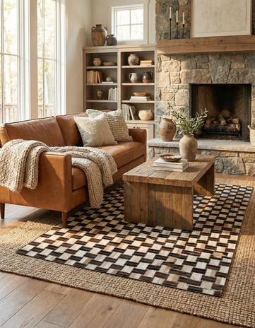 4' x 5' 11 Cowhide - Patchwork Rug