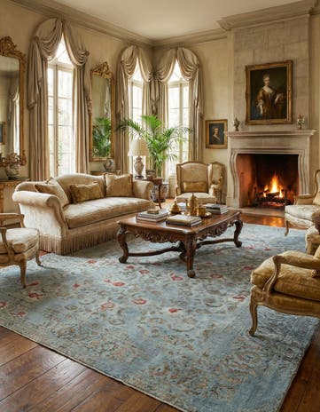 9' 7 x 12' 6 Vintage Royal Wool Rug
