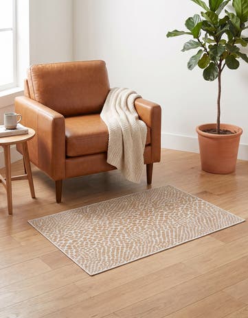 Dark Beige Easy-Clean Jill Zarin Cape Town Indoor / Outdoor Rug