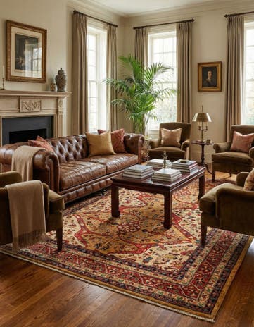 5' 7 x 7' 7 Hand Knotted Ariana Ziegler Oriental Rug