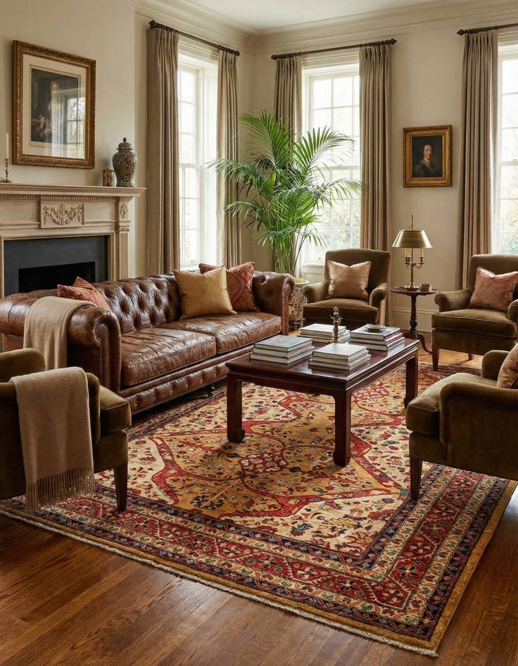 Detail image of 5' 7 x 7' 7  Hand Knotted Ariana Ziegler Oriental Rug