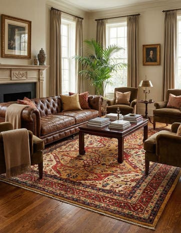 5' 7 x 7' 7 Hand Knotted Ariana Ziegler Oriental Rug