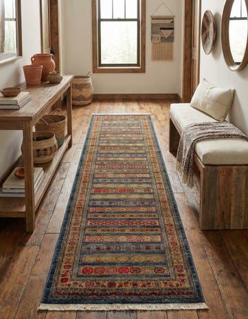2' 7 x 10' Kashkuli Gabbeh Runner Rug