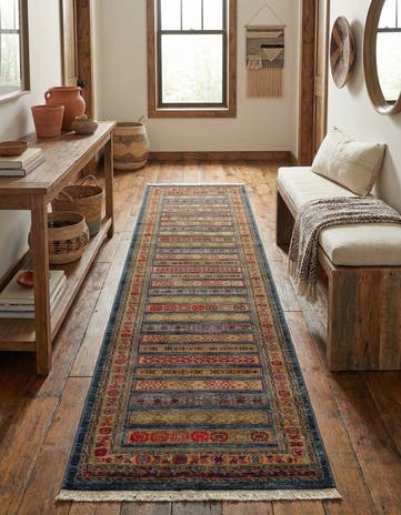 2' 7 x 10' Kashkuli Gabbeh Runner Rug