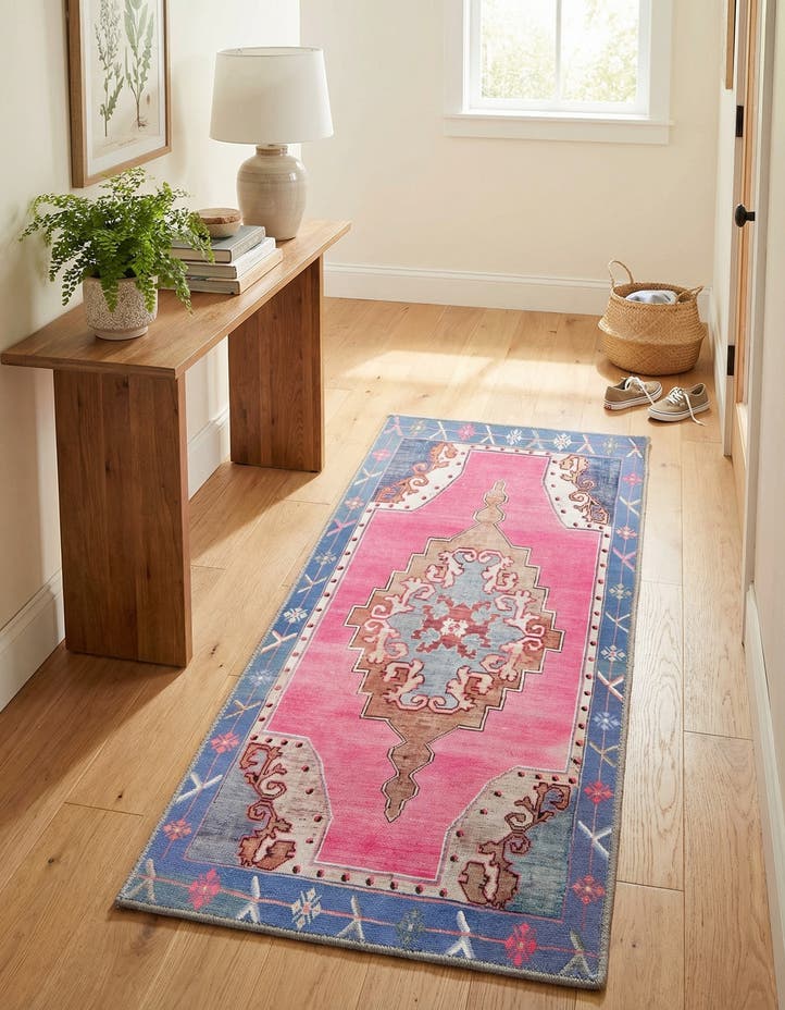 2' x 4' Washable Timeless Runner Rug