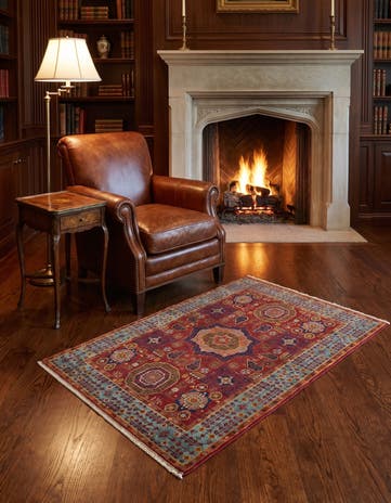3' 7 x 5' 2 Hand Knotted Mamluk Ziegler Rug
