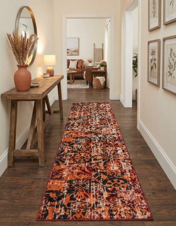 Rust Red Lucerne Runner Rug