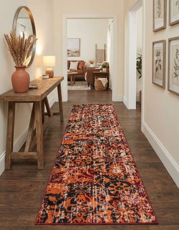 Rust Red Lucerne Runner Rug