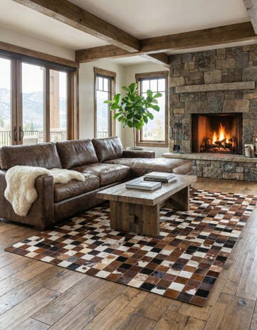 5' x 8' Cowhide Rug