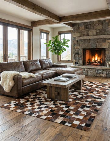 5' x 8' Cowhide Rug