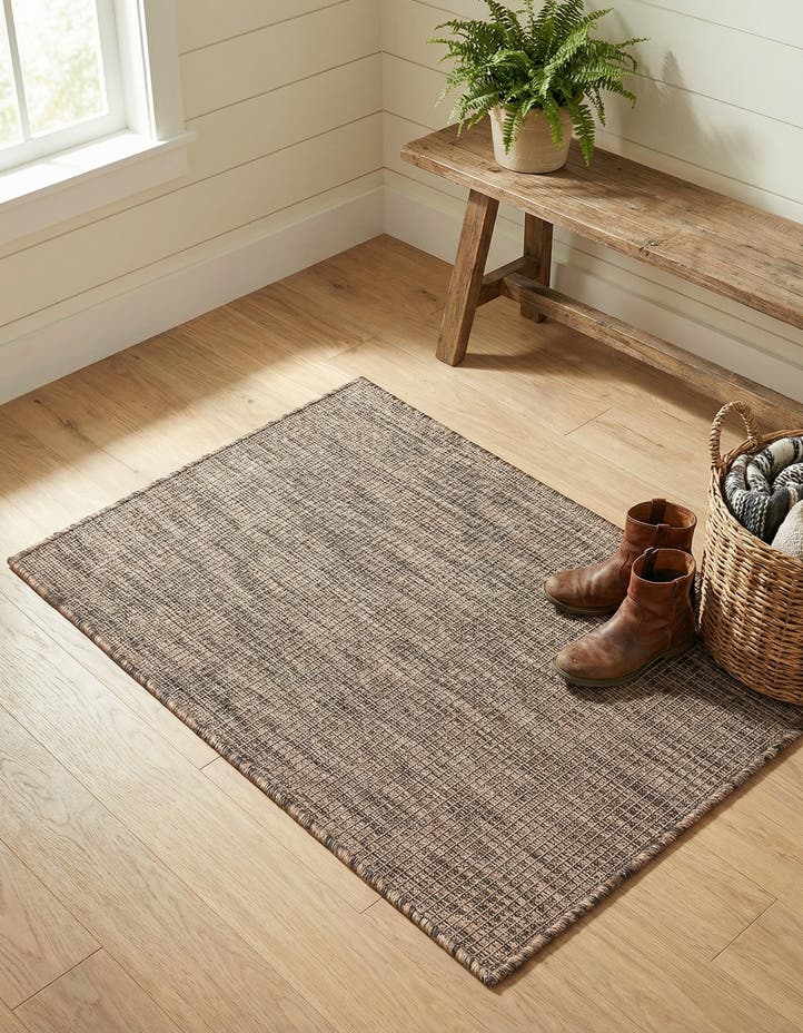 2' x 3' 1 Easy-Clean Solid Indoor / Outdoor ...