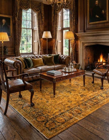 7' 11 x 11' 3 Vintage Royal Wool Rug