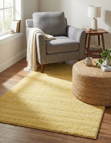 3' 3 x 5' 3 Solid Frieze Rug