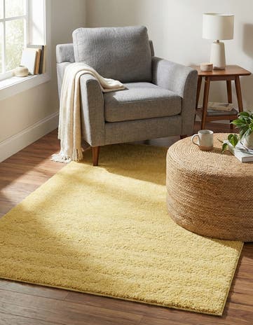 3' 3 x 5' 3 Solid Frieze Rug