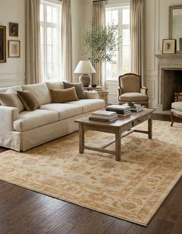 6' 9 x 9' 7 Hand Knotted Peshawar Ziegler Rug