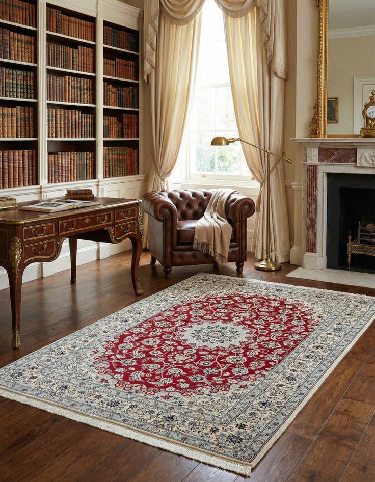 Detail image of 4' 1 x 6' 1 Nain Rug