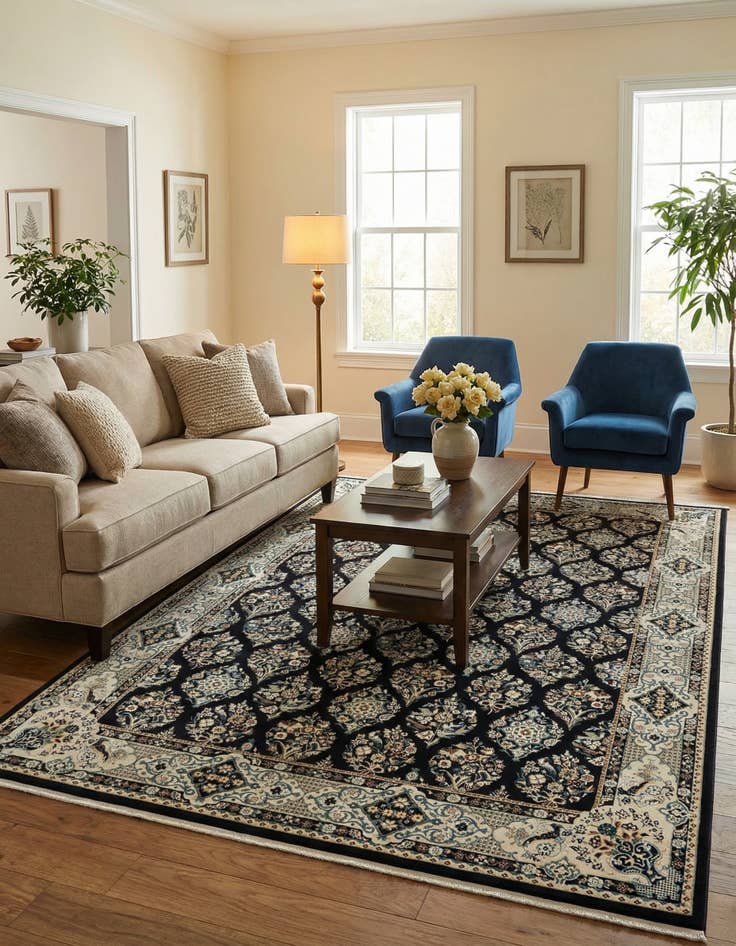 Detail image of 10' x 13' Nain Design Rug