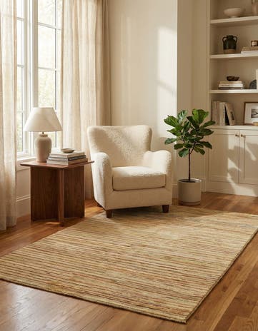 3' 8 x 5' 5 Hand Knotted Modern Ziegler Rug