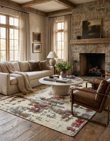 6' x 9' 10 Hand Knotted Ultra Vintage Persian Wool Rug