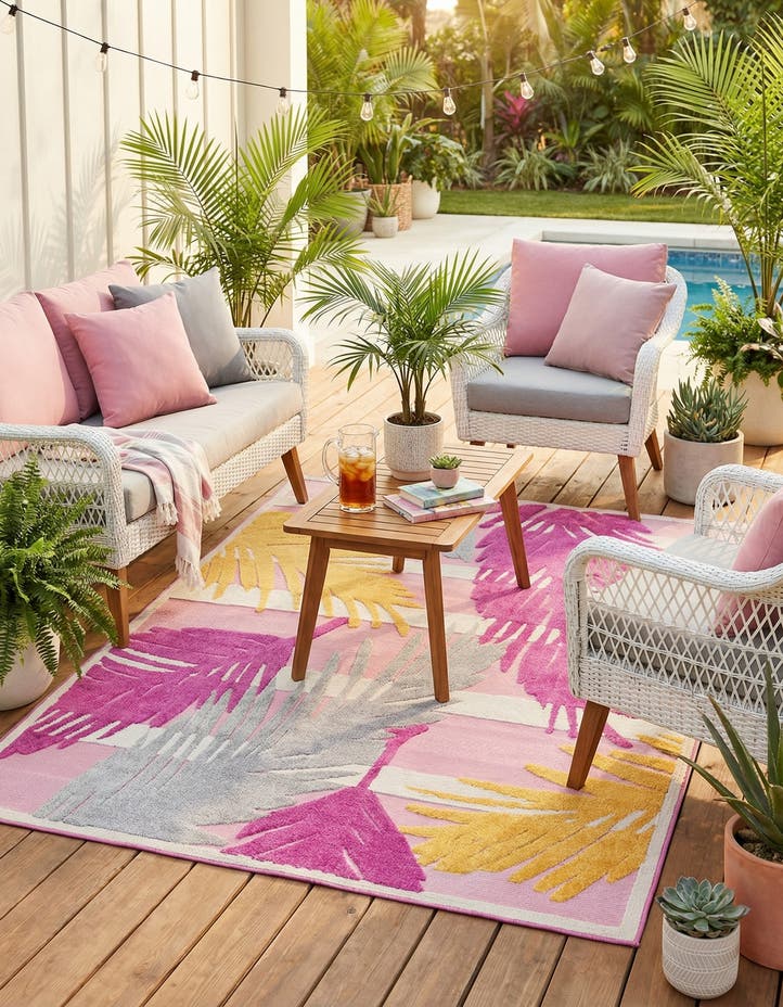 6' x 9' Easy-Clean Aruba Indoor / Outdoor ...